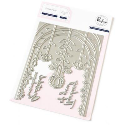 Pinkfresh Studio Press Plate - Floral Arch